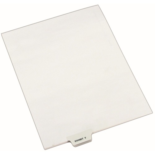 Divider, "Exhibit V", Bottom Tab, 8-1/2"x11", 25/PK, White