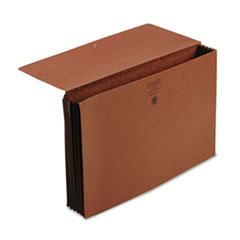 Expanding Wallet, 5-1/4" Exp, Legal, 15-3/8"x10", Red