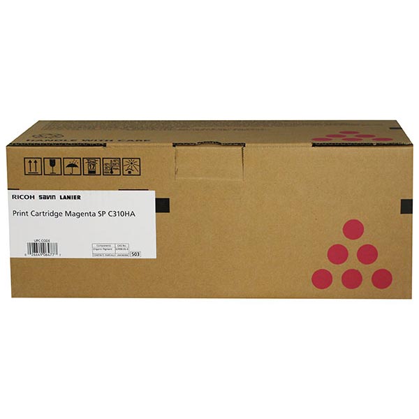 Genuine OEM Ricoh 406477 (Type SPC310HA) Magenta Toner (6500 page yield)