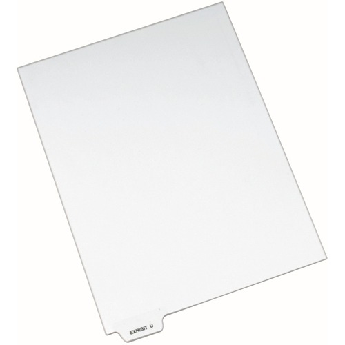 Divider, "Exhibit U", Bottom Tab, 8-1/2"x11", 25/PK, White