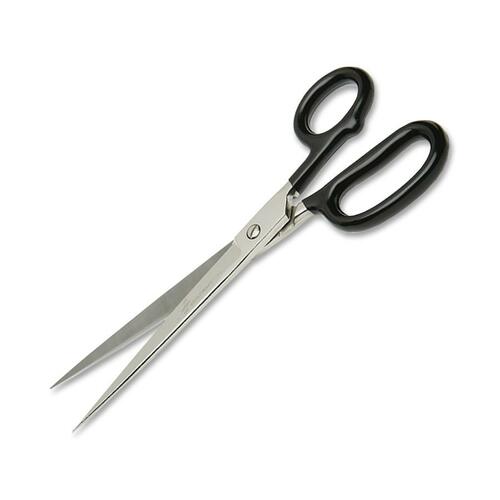Forged Steel Scissors, 9", 4-5/8"Cut Length, Str.,BK Handles
