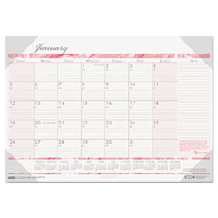Desk Pad,Breast Cancer,12 Mth,Jan-Dec,18-1/2"x13",Pink/White