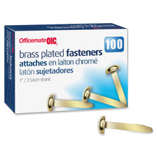 Roundhead Fastener, 2" Shank, 1/2" Head, Brass Plated