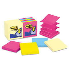 Original Pop-up Notes,100 Shts/PD,3"x3",14/PK,YW/Assorted