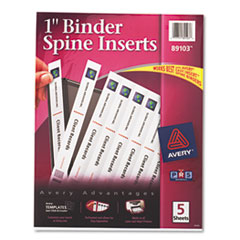 BNDR,SPINE INSERT 1",WHT
