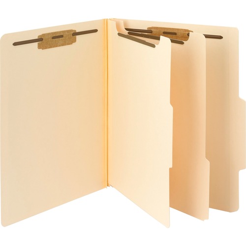 Classificatn Folders,2 Div,Letter,11-3/4"x10",10/BX, Manila