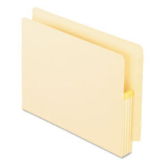 End Tab File Pockets, End Tab, 3-1/2" Exp, Manila, 25/BX