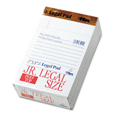 Legal Pads, Jr. Legal Ruled, Top Perf., 50Shts, 5"x8", WE