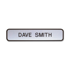 Designer Wall Sign, 2"x8", Black Holder