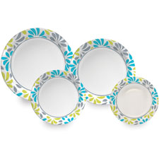 PLATES, PRINTED, PAPER, 10"