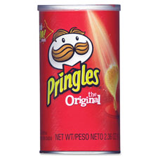 Pringles Potato Crisps, Grab/Go Can, 2.36oz., Original