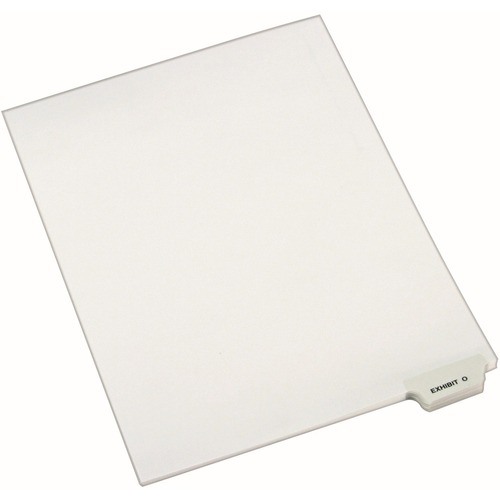 Divider, "Exhibit O", Bottom Tab, 8-1/2"x11", 25/PK, White
