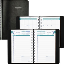 Daily Academic Planner, 8"x5", Aug 2012-Jul 2013, Black