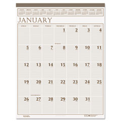 Wall Calendar,Classic,3HP,Jan-Dec,20"x26",Brown/Beige