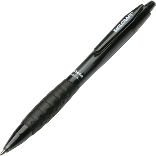 Ballpoint Pen, Refillable, Medium Point, Black Ink