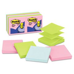 Post-it Notes Refills, 3"x3", 100 Sht/PD,12/PK, AST Pastel