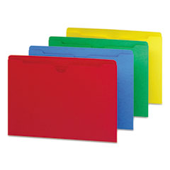 File Jackets,Flat Exp.,Straight Cut,Letter,100/BX,Assorted
