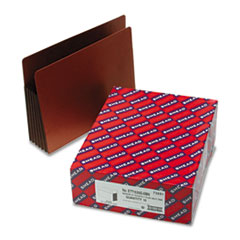 Extra Wide File Pocket, 5-1/4" Exp, Letter, Brown