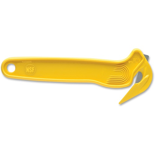 Film Cutter, w/ Tape Splitter, Disposable, Yellow