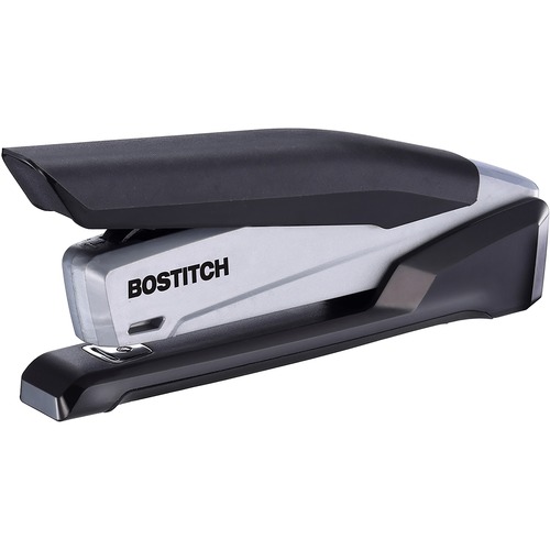 Desktop Stapler,20 Sht/210 Cap.,Rubber Handle,Black/Gray
