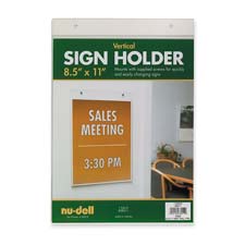 HOLDER,SIGN,WALL,8.5WX11H