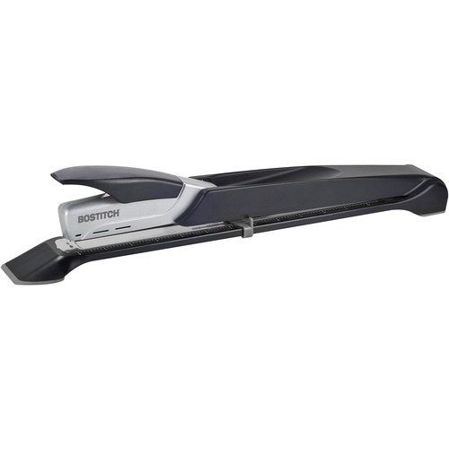 Long Reach Stapler,25 Sht Cap.,12-1/2" Reach,Black/Silver