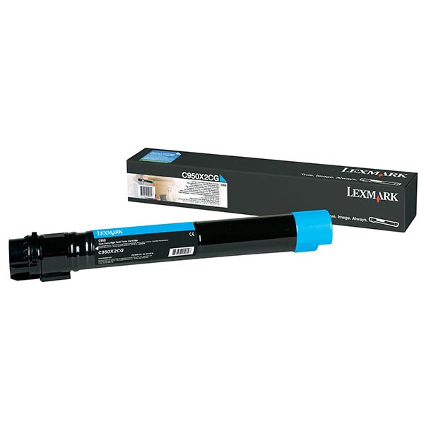 Genuine OEM Lexmark C950X2CG High Yield Cyan Toner (22000 Page Yield)