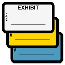 Legal Exhibit Labels, "Exhibit",1-5/8"x1",252/PK, Blue
