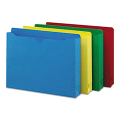 File Jackets, 2" Expansion, Letter, 50/BX, Assorted