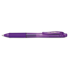 Gel Pen, Retractable, .7mm, Med Metal Tip, Violet