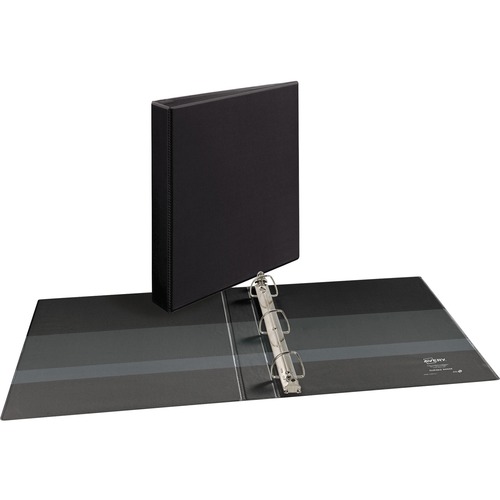 Slant-Ring View Binder, 1" Capacity, 11"x8-1/2", Black