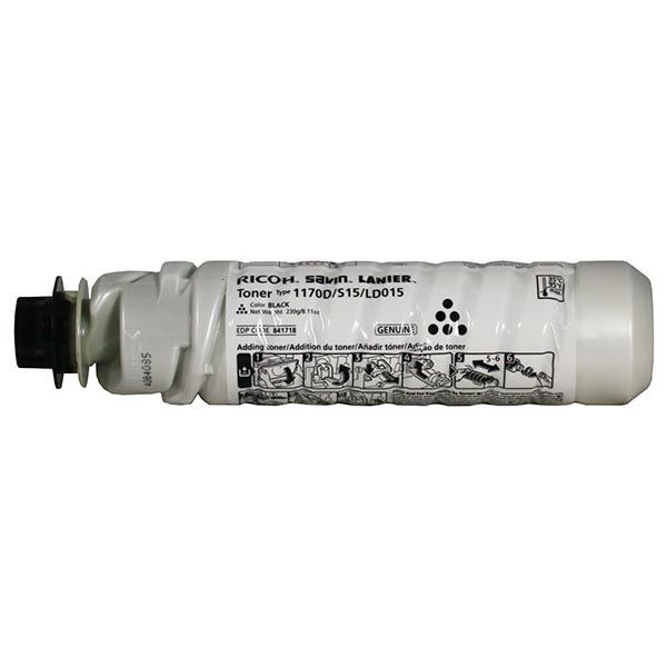 Genuine OEM Ricoh 841718 (Type 1270D) Black Toner (6 Btls/Ctn) (7000 Page Yield)