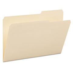 Top Tab Folders, 2/5 Right Tab Cut,1 Ply,Legal, Manila