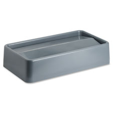 Wall Hugger Lid, f/23 Gal., 20-1/4"x11-1/2"x4-5/8", Gray