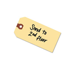 Shipping Tags,No 1, Plain, 2-3/4"x1-3/8",1000/BX, Manila