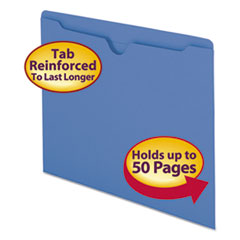 File Jackets,Flat Exp.,Straight Cut,Letter,100/BX,Blue