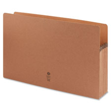 File Pocket, 3-1/2" Exp., Legal, 25/BX, Redrope