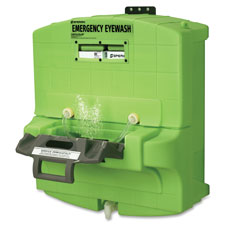 Pure Flow Eyewash Station, 15 min, 23"x30"x30", Green