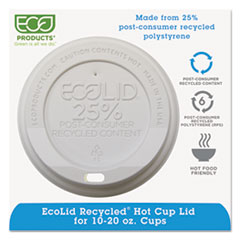 LID,RECYCLED HOT CUP,WH