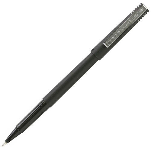uni-ball Corporation  Rollerball Pen, Micro Point, 0.5 mm, Black Ink