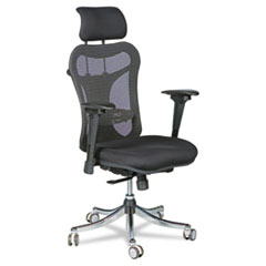 CHAIR,EXEC HI BACK,ERGO,BK