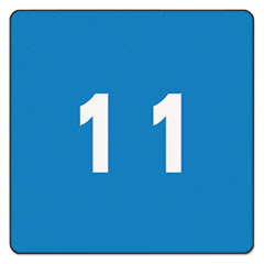 Numeric Labels, "1", 1-1/2"x1-1/2", 250/RL, Light Blue