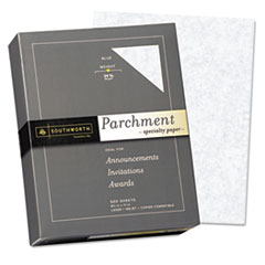 Fine Parchment Paper, 24Lb, 8-1/2"x11", 500/BX, Blue