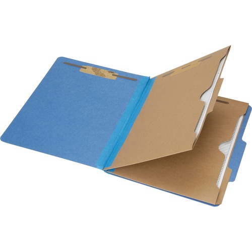 Classification Folder, 6-Part, Ltr, 11pt, Dark Blue