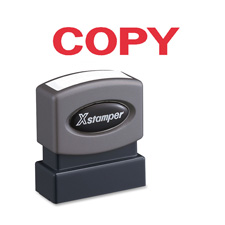 Copy Ink Stamp, 1/2"x1-5/8", Red Ink