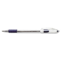 Ballpoint Pen, Fine Point, Blue Ink/Clear Barrel