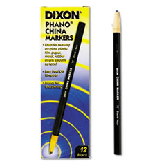 China Marker, Nontoxic, Paper Wrapped, Black