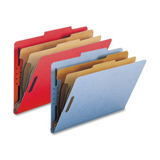 Classification Folders,w/ Fstnrs,2 Dvdrs,Legal,10/BX,BRD