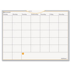 Dry Erase Planning Surface, Monthly, 18"Hx24"W, White