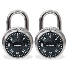 PADLOCK,COMBO,BKDIAL,2PK